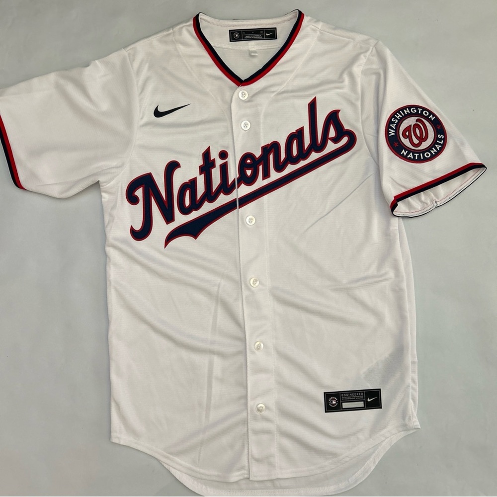 Nike MLB Washington Nationals Home White Jersey Size Adult Small New No Tags